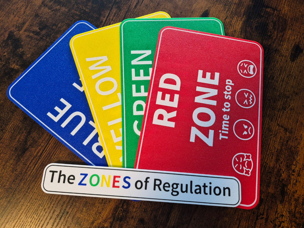 3D Printed The Zones of Regulation Signs