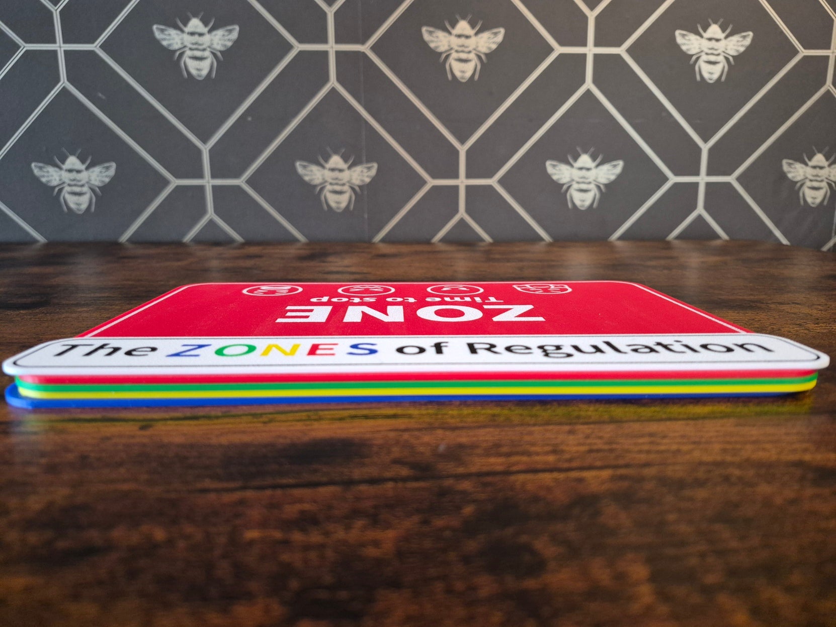 3D Printed The Zones of Regulation Signs