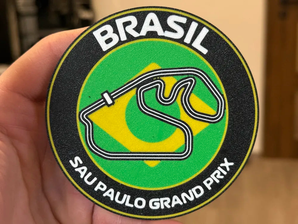 3D Printed Drinks Coaster- Brasil