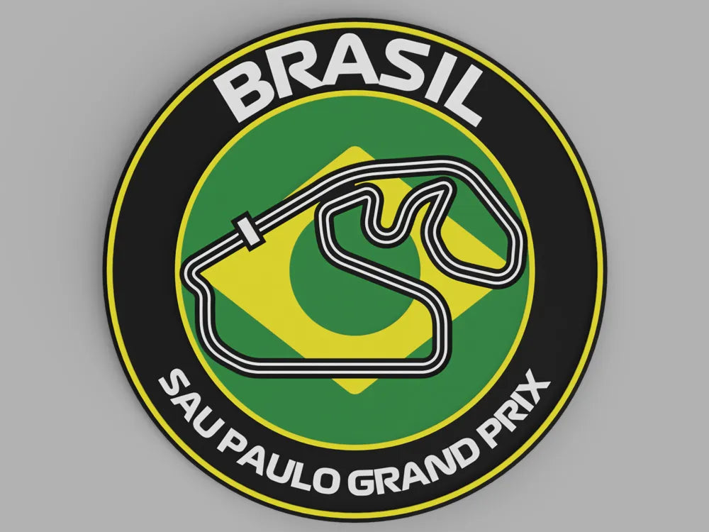 3D Printed Drinks Coaster- Brasil