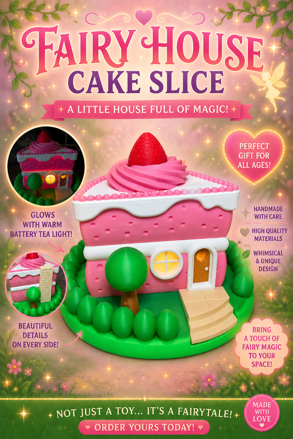Fairy House Cake Slice