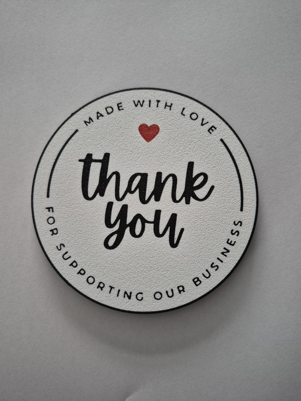 3D Printed Drinks Coaster - Thank you For Supporting