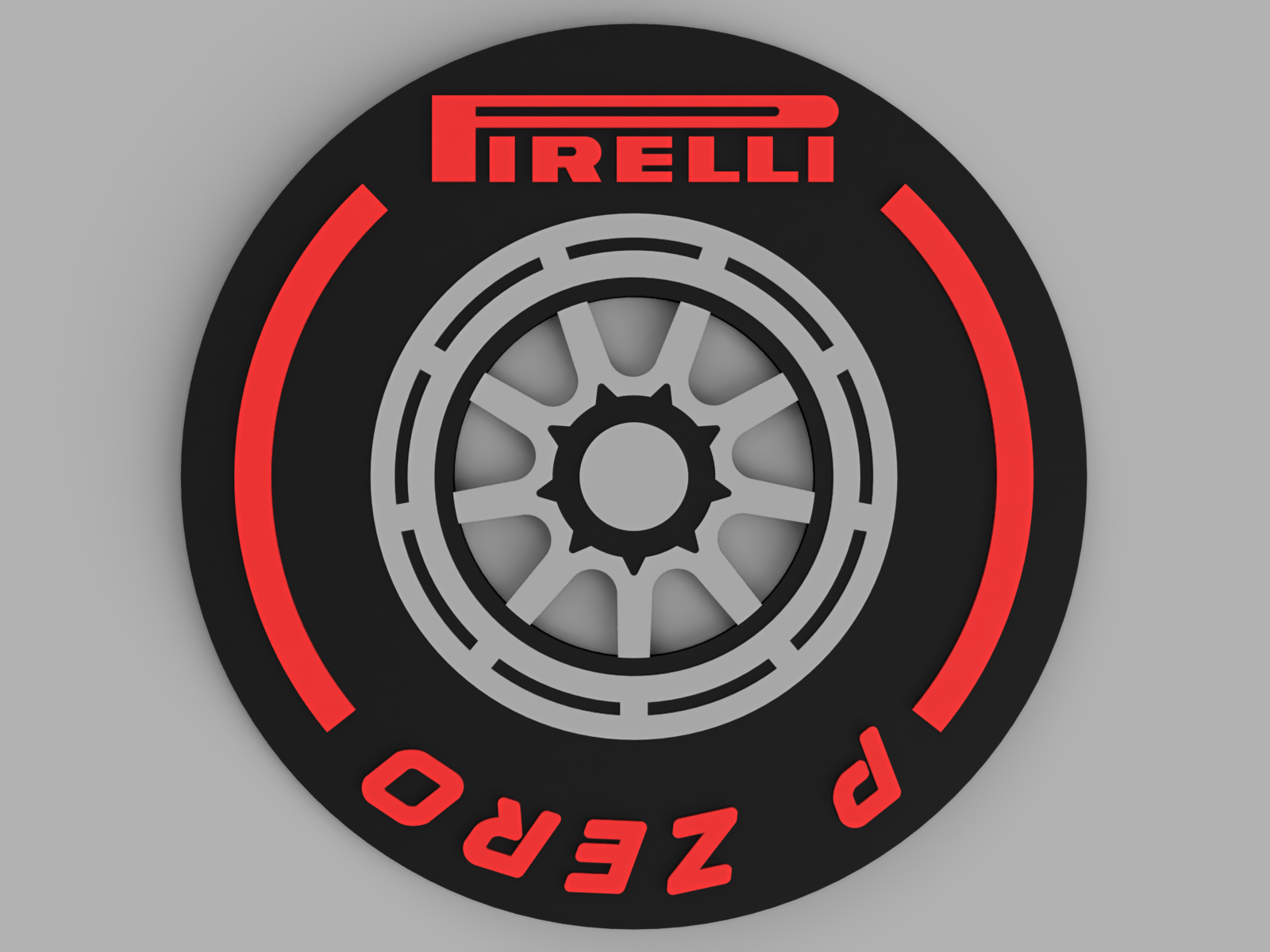 3D Printed Drinks Coaster- F1 Pirelli Tyre