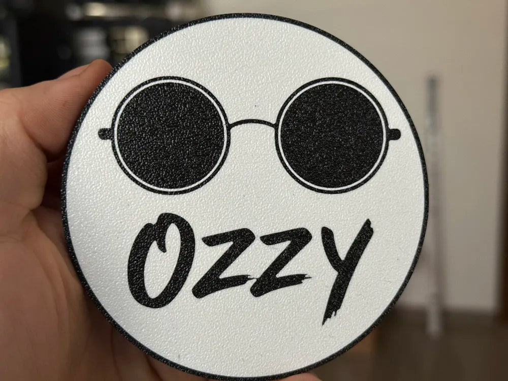 3D Printed Drinks Coaster- Ozzy Glasses