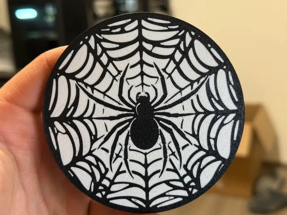 3D Printed Drinks Coaster- Spider