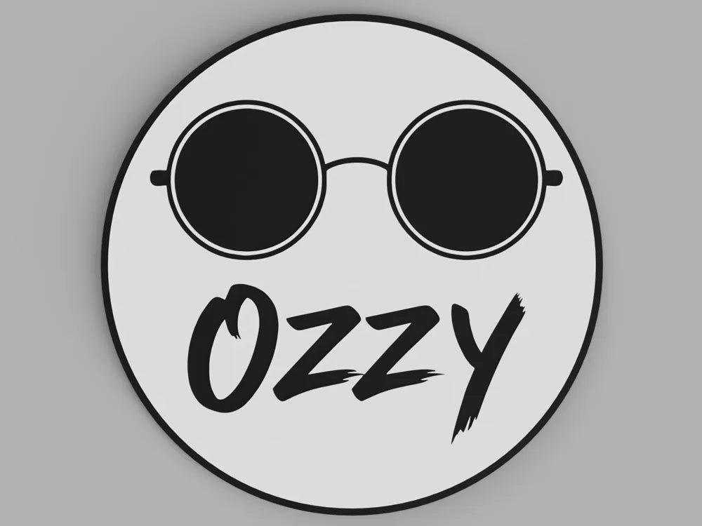 3D Printed Drinks Coaster- Ozzy Glasses